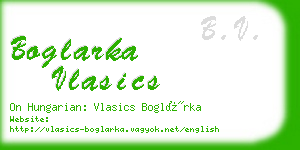 boglarka vlasics business card